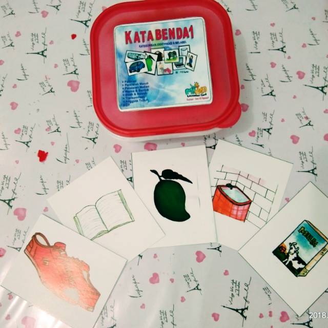 KARTU KATA BENDA 1 isi 115 kartu