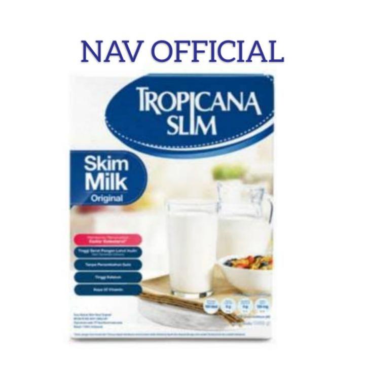 

Q TROPICANA SLIM Non Fat Skim Milk Plain (Susu NFDM Original) 1Kg/1000gr ☈➱ ➝ 41