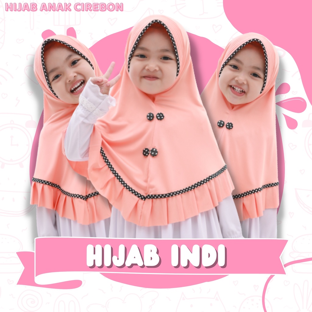 Bergo Anak Indi Bergo Anak Jersey Bergo Anak SD Jilbab Anak Perempuan Jilbab Anak TK Jilbab Anak Jer