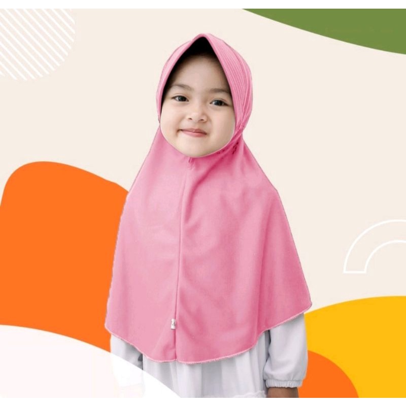 hijab anak sekolah TK/SD kelas 1 / hijab anak perempuan 3-7 tahun