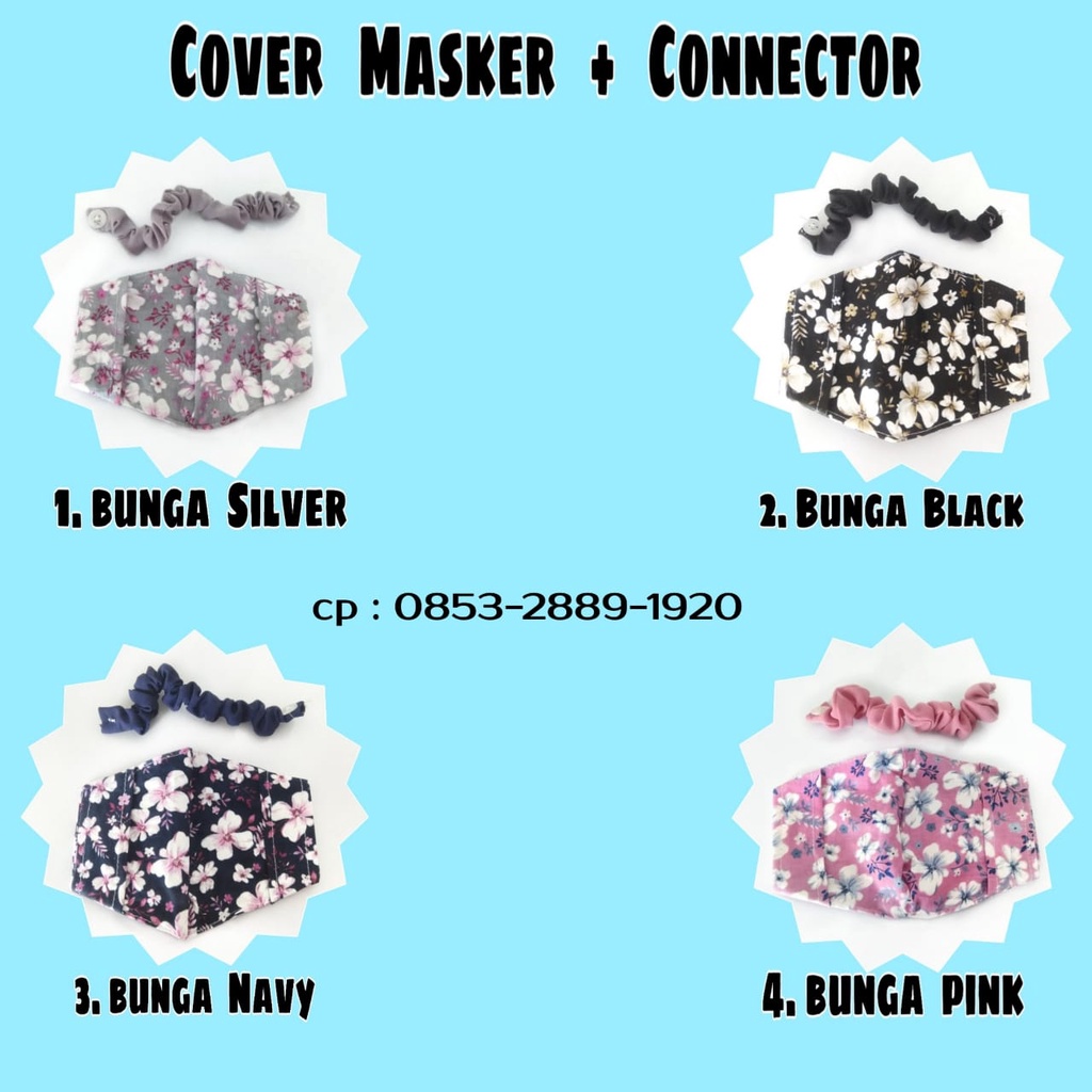 Mask Cover, cover masker kain motif | sarung masker kain | grosir cover masker kain termurah