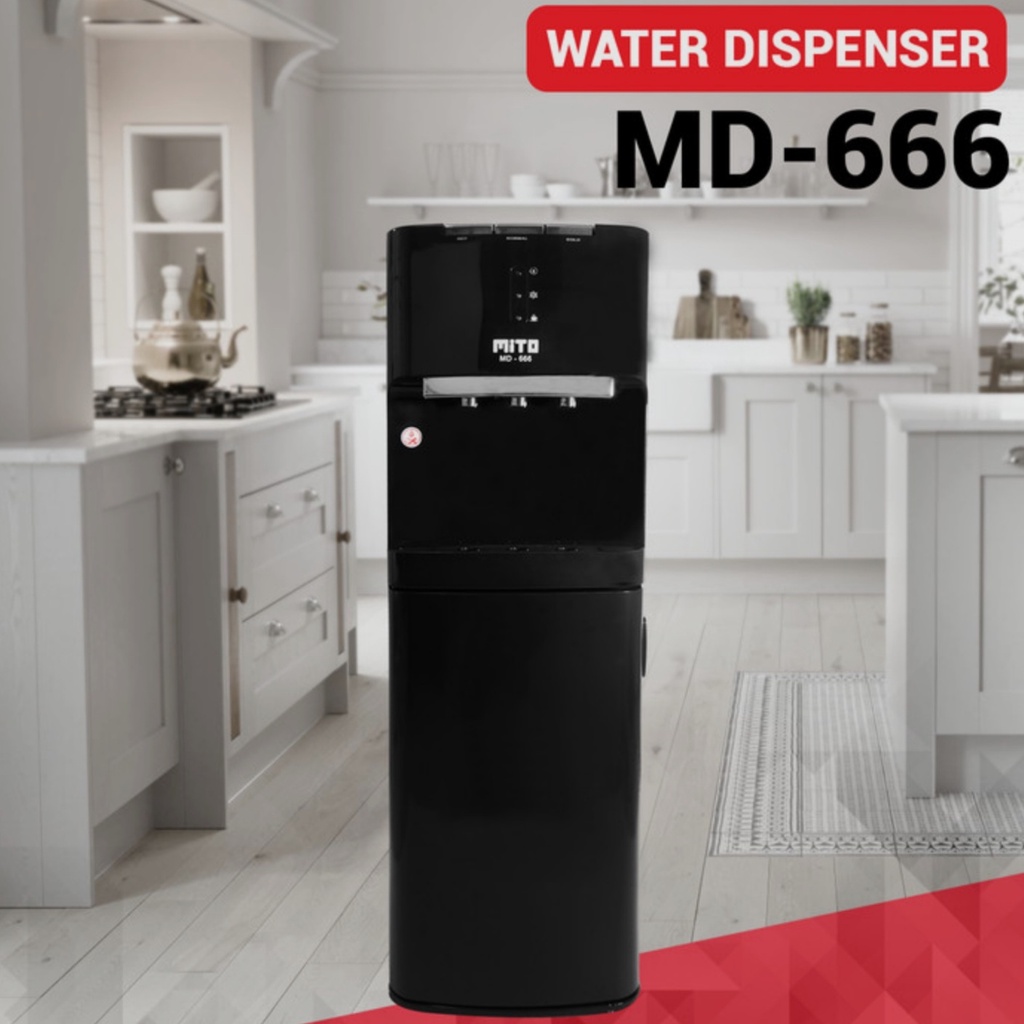 Dispenser Mito MD 666 Galon Bawah Hot Normal Cool Dispenser Mito 666 Galon Bawah Water Dispenser Mito MD-666 Dispenser Air Minum MD 777 New Model