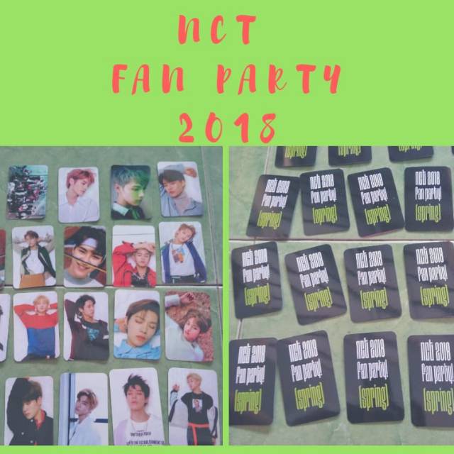 Nct Fan Party 2018 Photocard Kpop