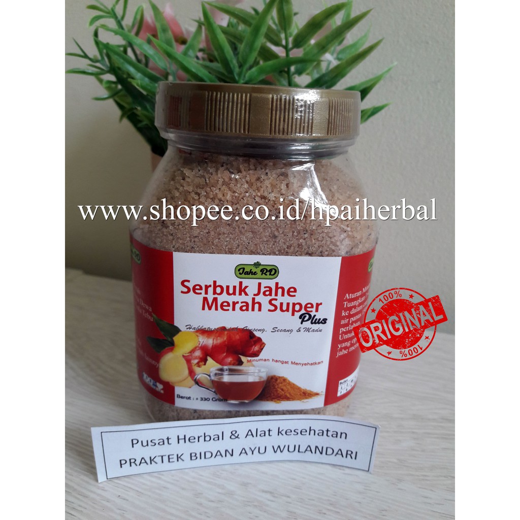 

SERBUK JAHE MERAH PLUS HABBATUSAUDA GINSENG DAN MADU 330 GRAM