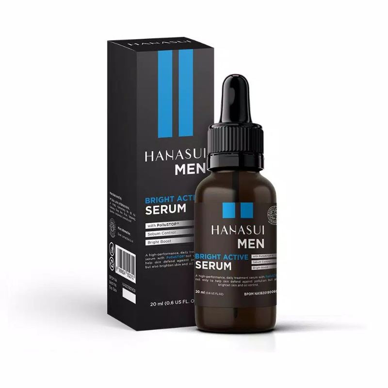 Serum wajah hanasui cowok / hanasui men bright active serum 20ml