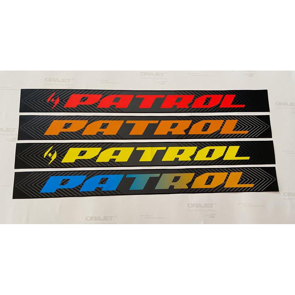 Stiker downtube patrol Decal Downtube Patrol 671 patrol 672 Patrol 571 patrol 572 patrol 871 patrol