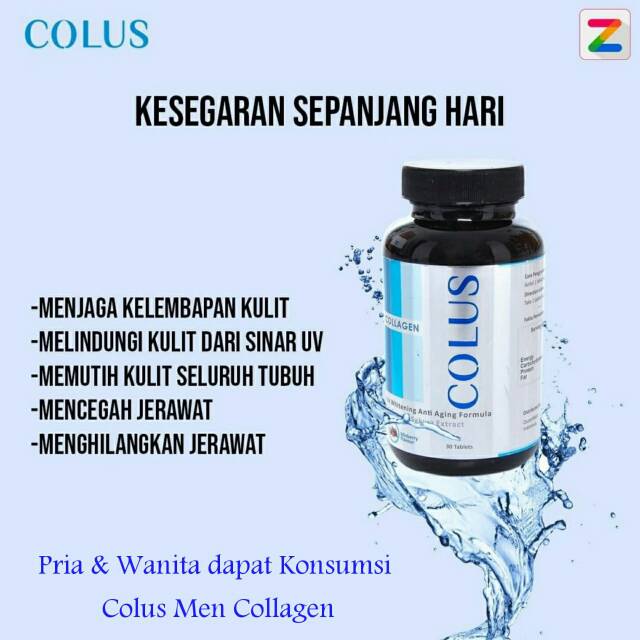 COLUS MEN COLLAGEN TERBARU BUAT WANITA & PRIA.1000% ORIGINAL