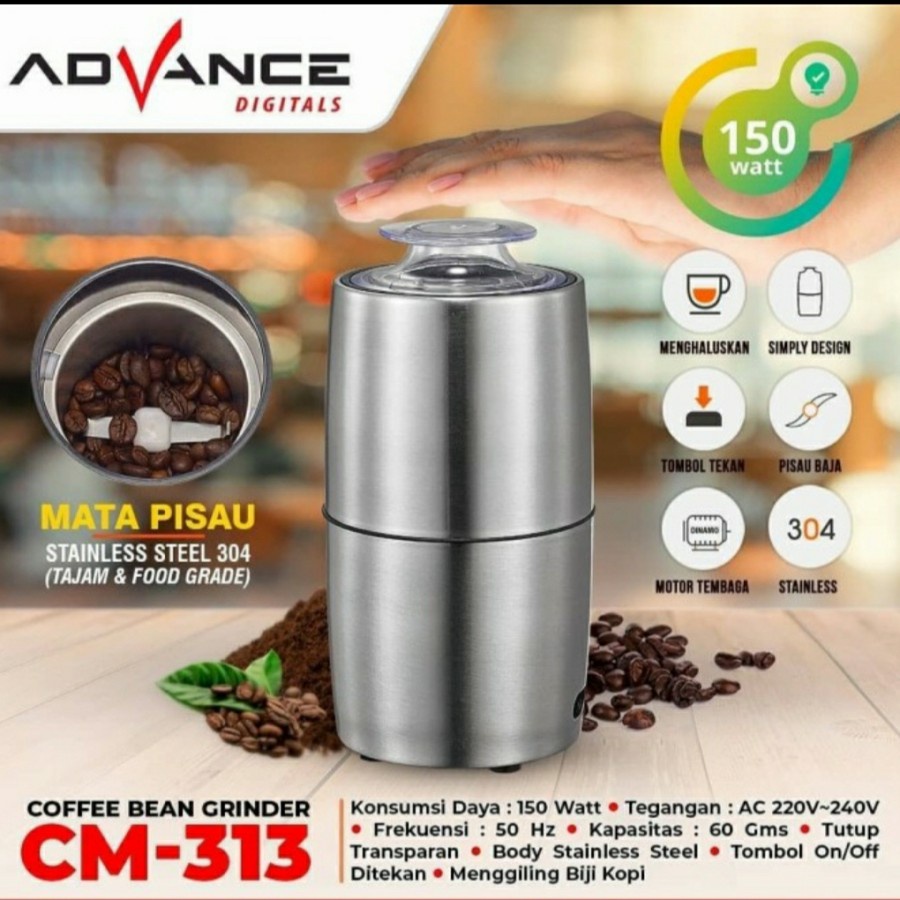 Advance CM 313 Penggiling Biji Kopi Bumbu Portable Coffee Bean Grinder