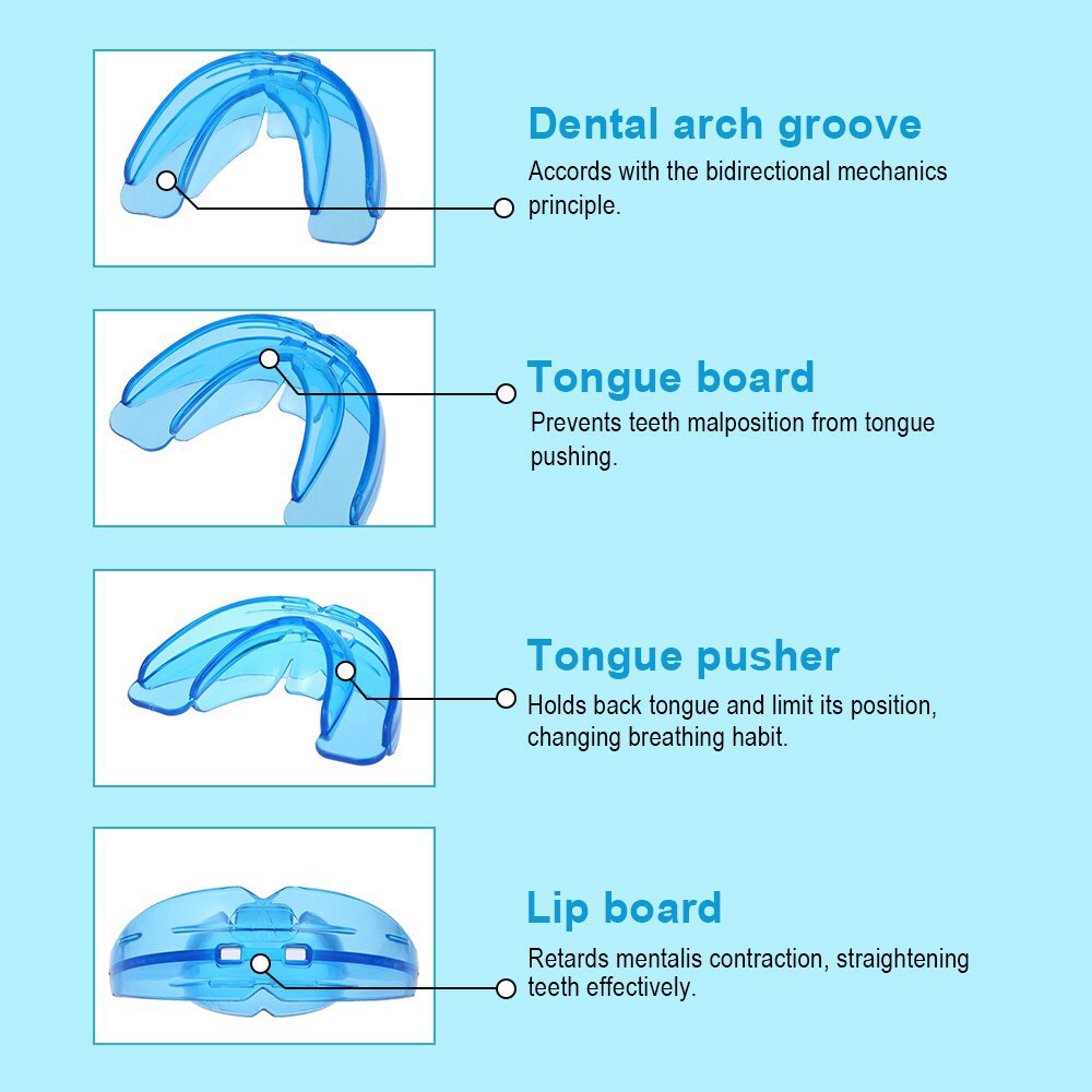 [BISA COD] Alat Perapi Gigi Karet Biru Perata Gigi Pelurus Gigi Teeth Trainer Alignment Original