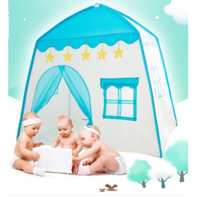 Tenda Anak Bentuk Model Rumah Window AN8112 Tenda Bermain Princess Castle Outdoor Pink Biru