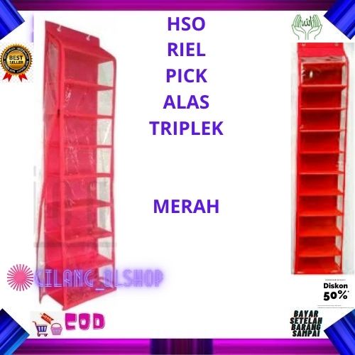 (200gr)RAK SEPATU GANTUNG POLOS JUMBO HSO 8+1 FULL RESLETING