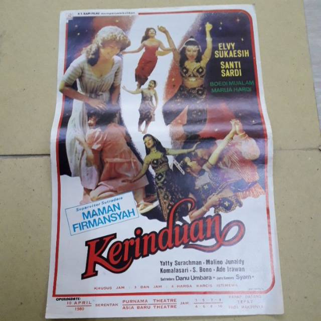 Flyer/Poster film Indonesia jaman dulu