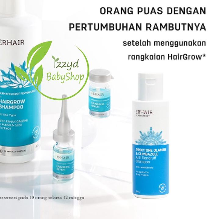 ❋ Erha hair grow serum 7x8 ml, tonic 60ML, shampoo 100 ML Anti Rontok & Penumbuh Rambut / scalperfec