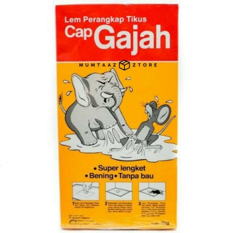 Lem Tikus Cap Gajah Papan  super lengket Original to