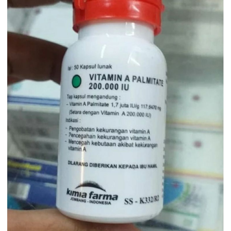 VITAMIN A PALMITATE 200.000 IU (VITAMIN A POSYANDU)