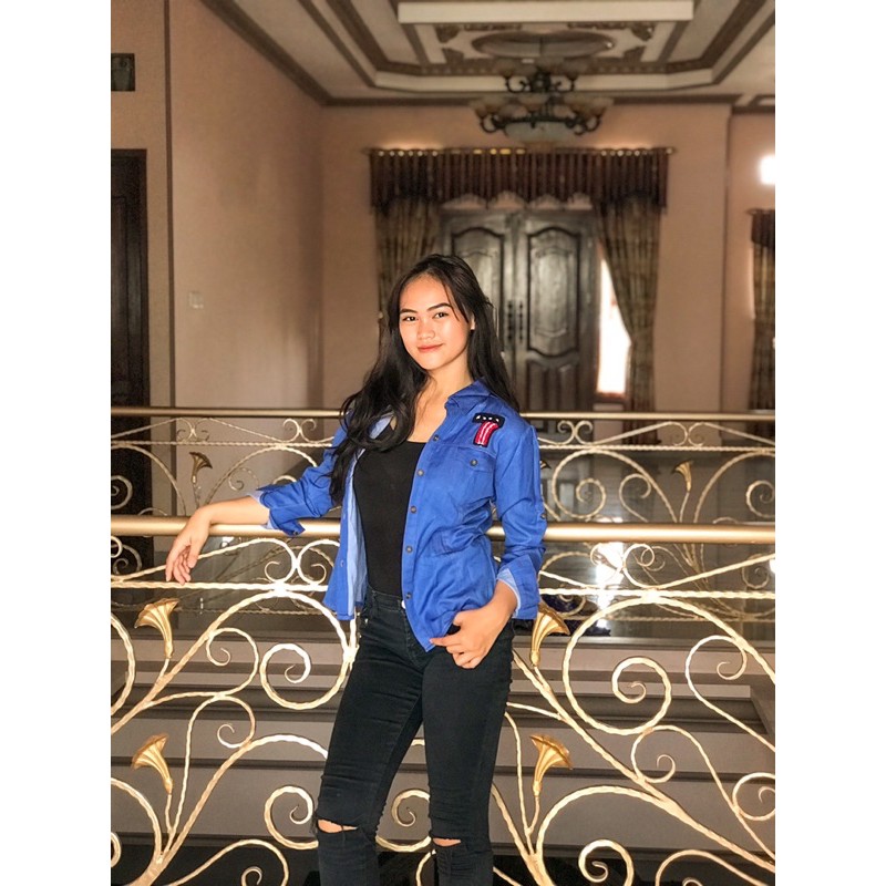 looksme_shop / kemeja / kemeja biru / denim / KEMEJA BIRU EXBE