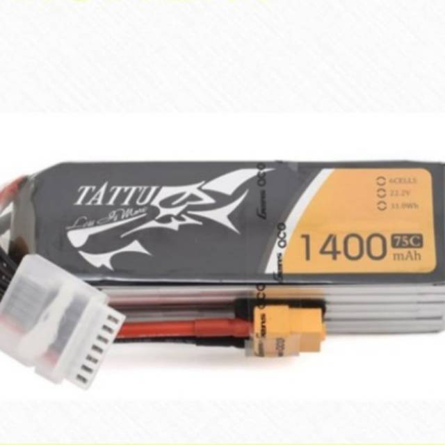 TATTU 1400mAh 6s 75c Lipo Battery


With XT60