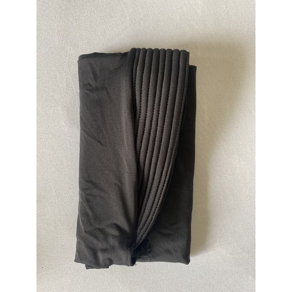 Bergo Hamidah Bergo Jersy Menutup Dada Jilbab Sport Hamidah-HITAM