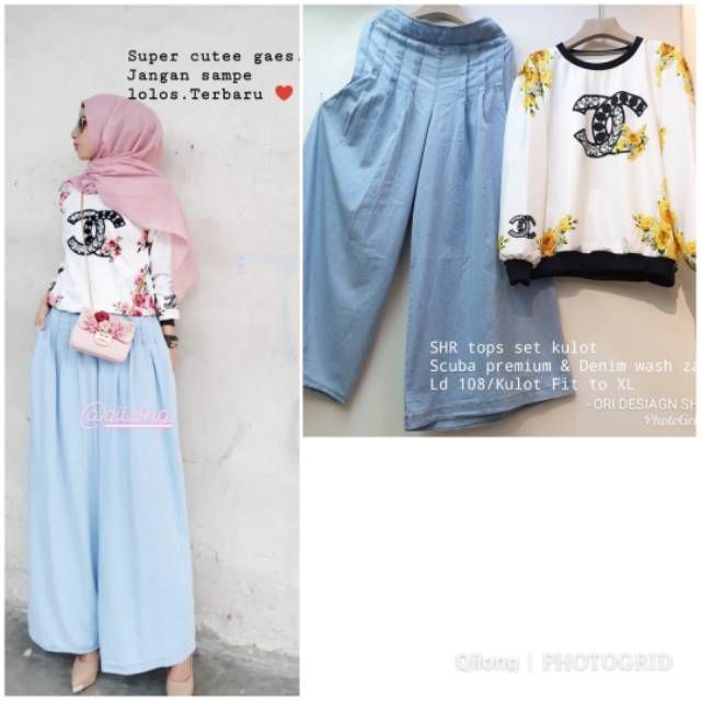 Set kulot flower SHR