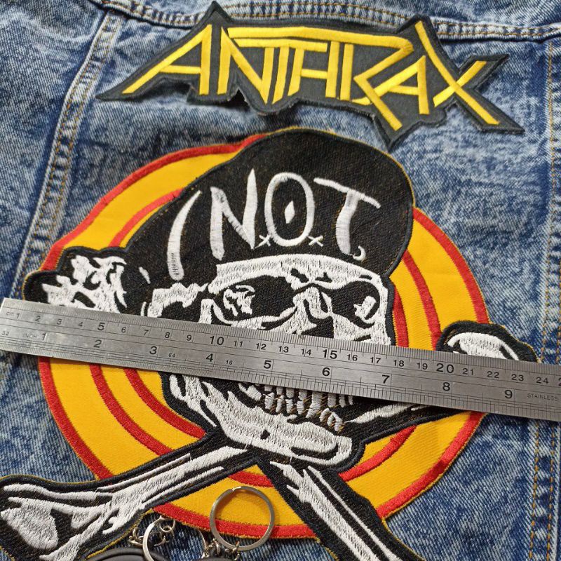 BACKPATCH BORDIR ANTHRAX SATU SET BEST QUALITY LIMITED EDITION