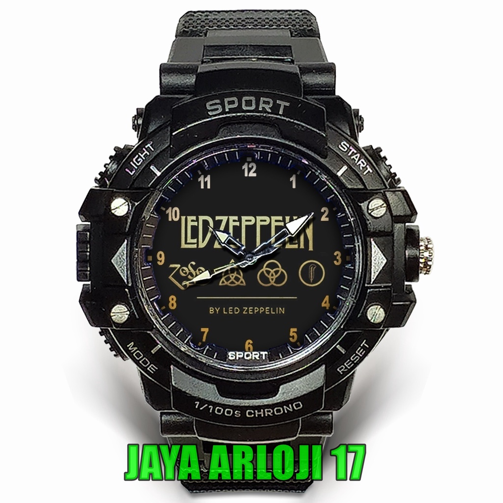 (Istimewa) JamTangan Custom LED ZEPPELIN BAND - 2 (Awesome)