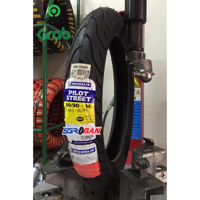 BAN MICHELIN PILOT STREET 80/90-14 TUBELESS BAN MATIC MIO BEAT VARIO