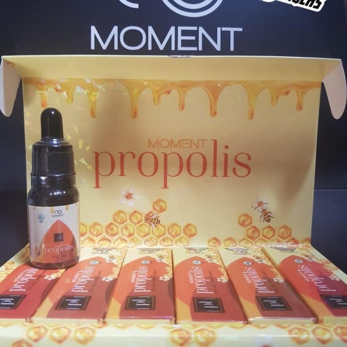 Propolis Moment TERBARU 6 Botol Green Propolis Nano Brazilian Paket ASLI Emboss & Hologram