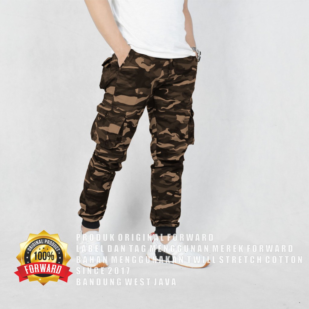 Celana Cargo Joger Jogger panjang camo army Free RANDOM