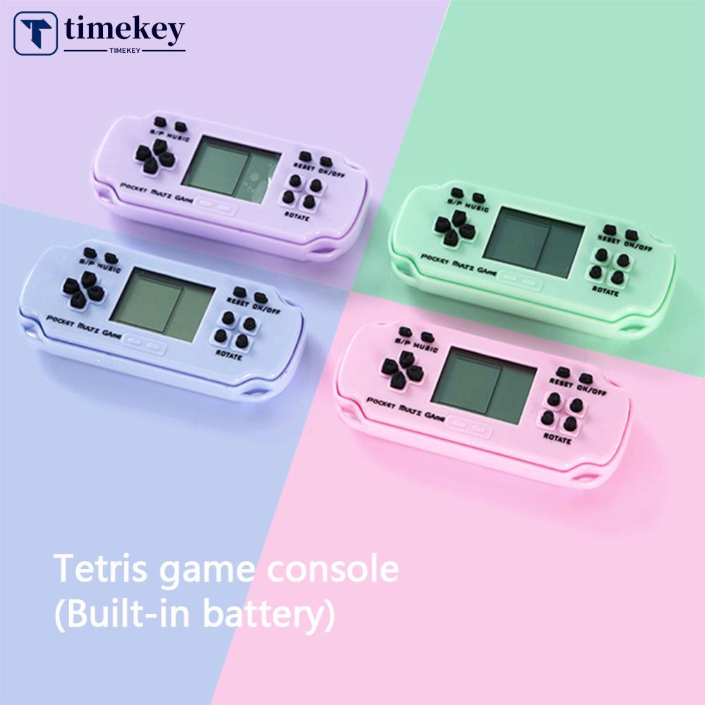 Timekey Gantungan Kunci Game Tetris Retro Dengan 26 Permainan Built-in Untuk Hadiah Anak L5P8