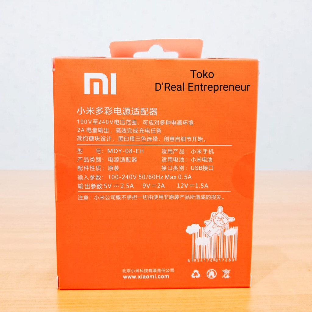 Charger Xiaomi Original 2A 9V Tipe C Fast charging