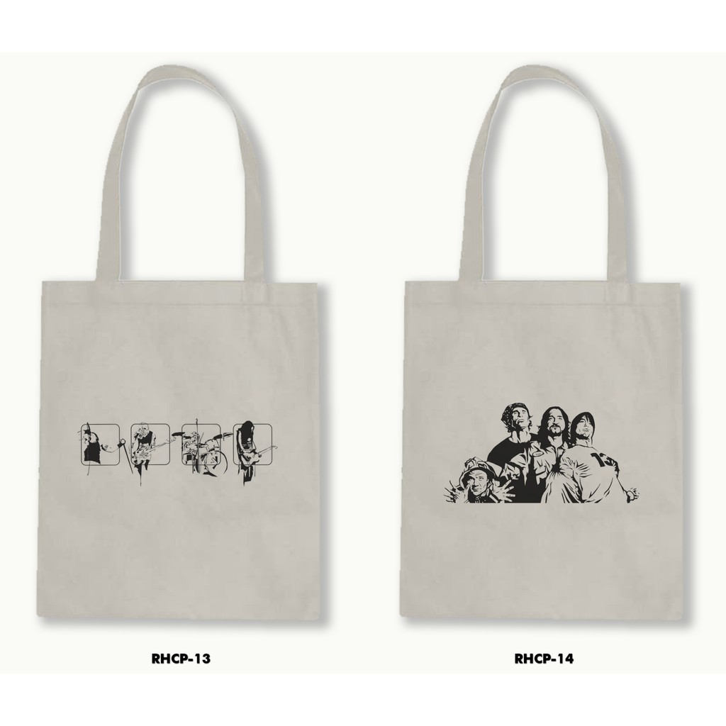 TOTE BAG BLACU - RHCP/RED HOT CHILI PEPPERS .01