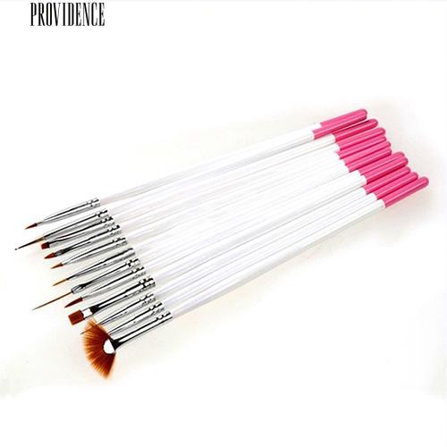 23 Pcs Nail Art Polandia Lukisan Menggambar Pena Sikat Tips Alat Set UV Gel Nail Brushes