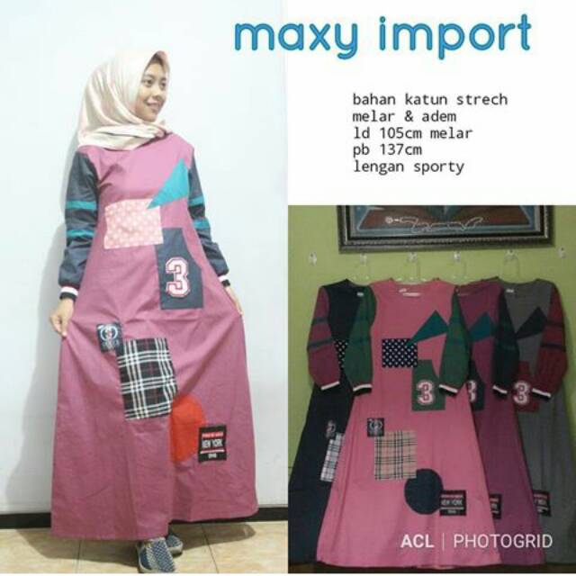 Gamis katun import