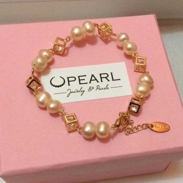 Gelang xuping mutiara asli