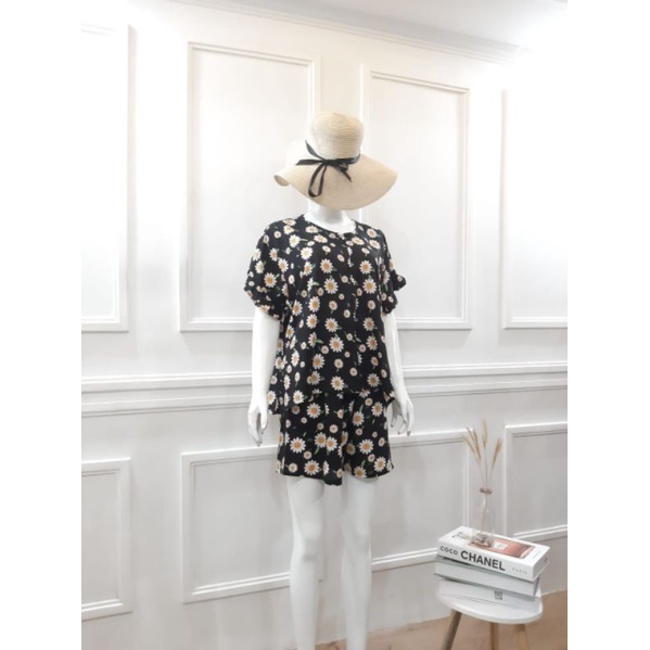 PIYAMA SET LOLA SET | BAJU RUMAH wanita | SET KATUN RAYON super JUMBO