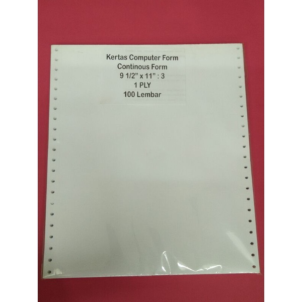 

Kertas Continuous / Computer Form 9,5 x 11 - 1PLY : 3