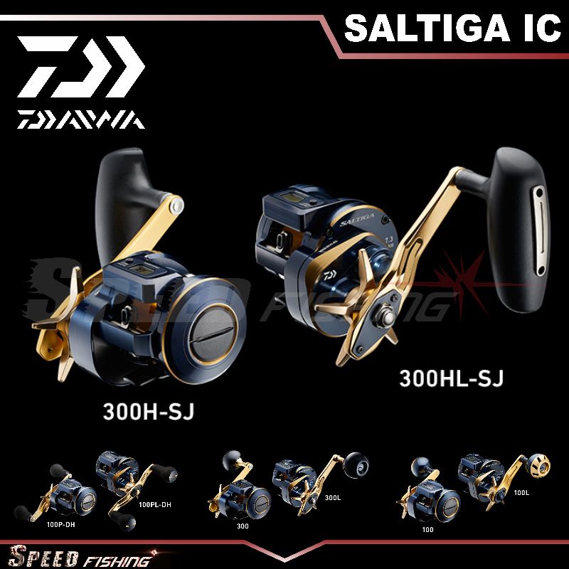 Reel Pancing Daiwa Saltiga IC 300H-SJ 300HL-SJ Daiwa 2021 Saltiga IC SJ Garansi Resmi