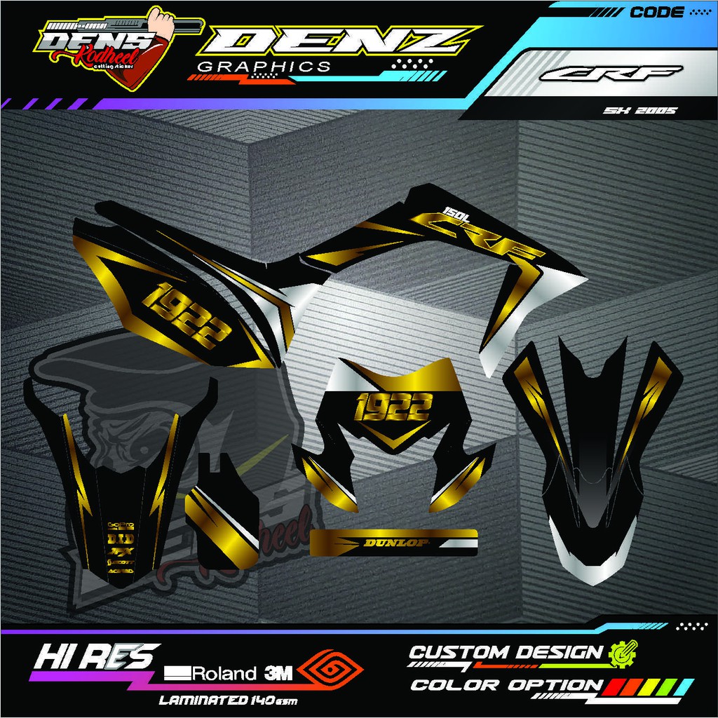 DECAL CRF 150L gold