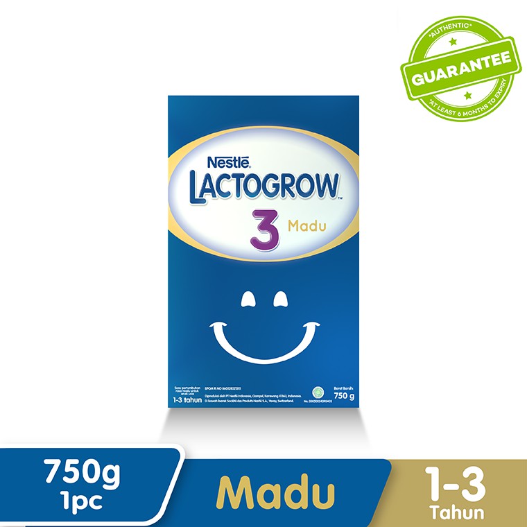 Lactogrow 3 Happy Nutri [1-3 Tahun] Plain/Vanilla/Madu 735gr - 735 gr