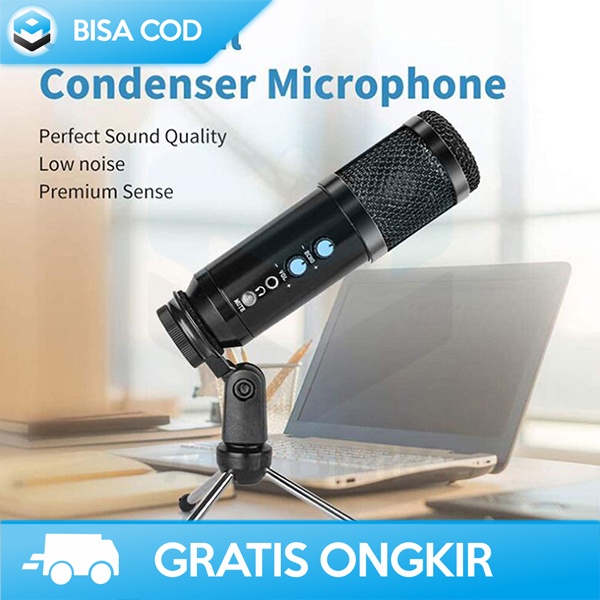 MICROPHONE CONDENSER WITH STAND TAFFSTUDIO TECH UD-900FX USB POWERED