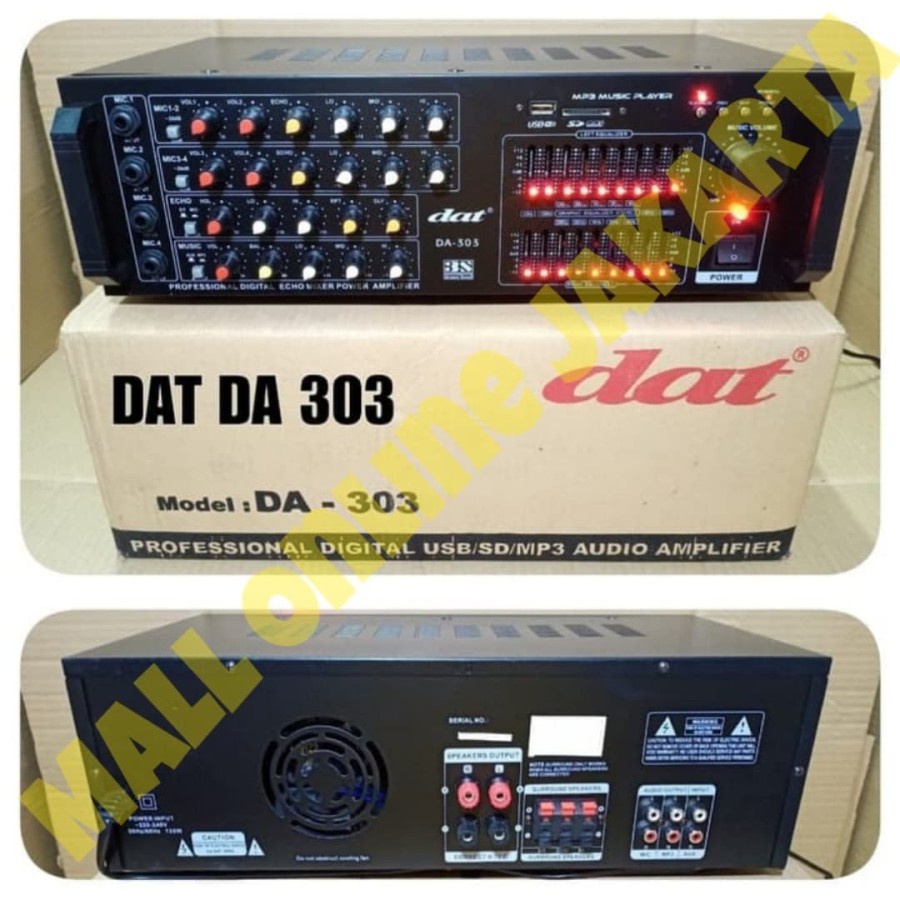 Ampli dat da 303 Power amplifier karaoke da303 Original