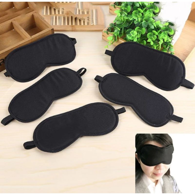 Penutup Mata Polos Fashion Series / Travel Set / Masker Penutup Mata Tidur / Sleeping Blindfold