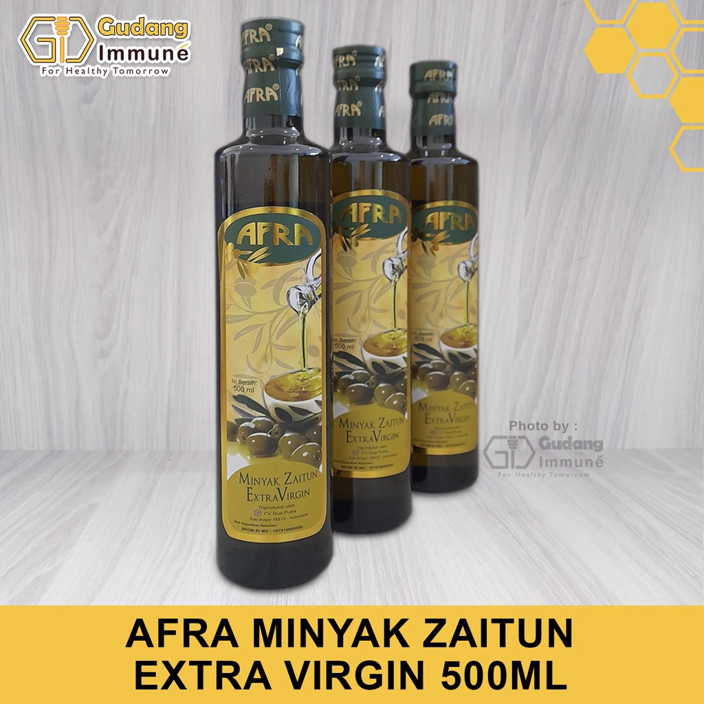 

Minyak Zaitun Afra Extra Virgin Oil 500ml - Gudang Immune