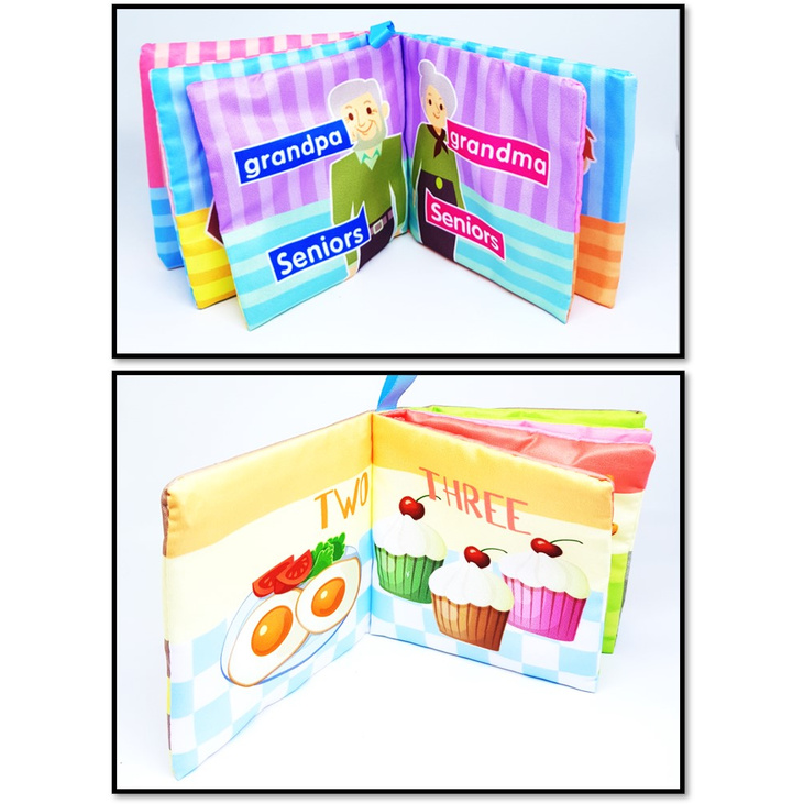 Buku Bayi Soft Book Bunyi | Baby Cloth Book Clothbook - Ukuran Kecil