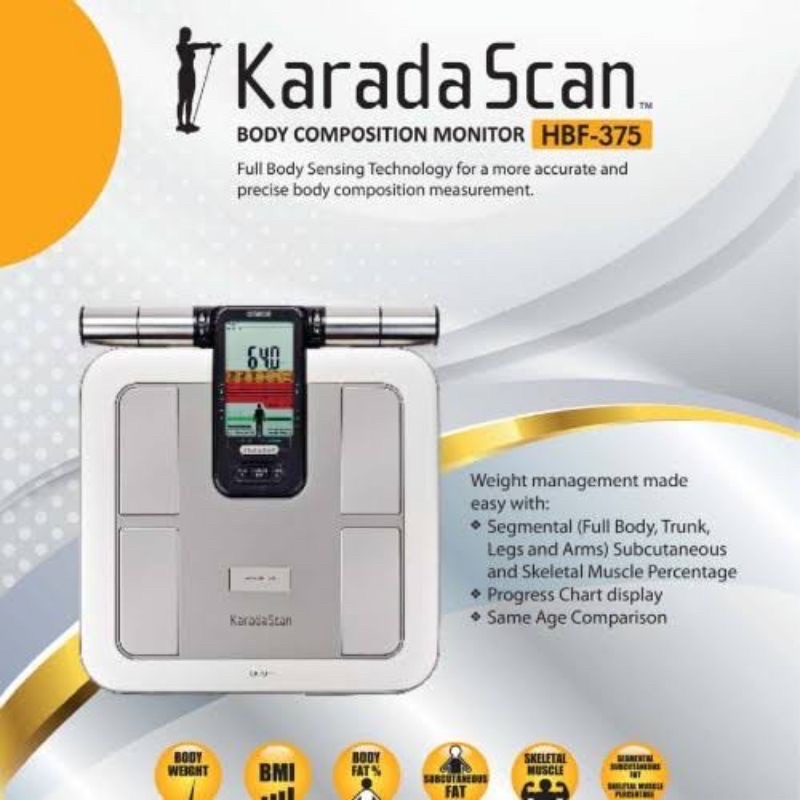 Timbangan Omron Karada scan HBF 375 Body Fat Composition Monitor / timbangan digital omron