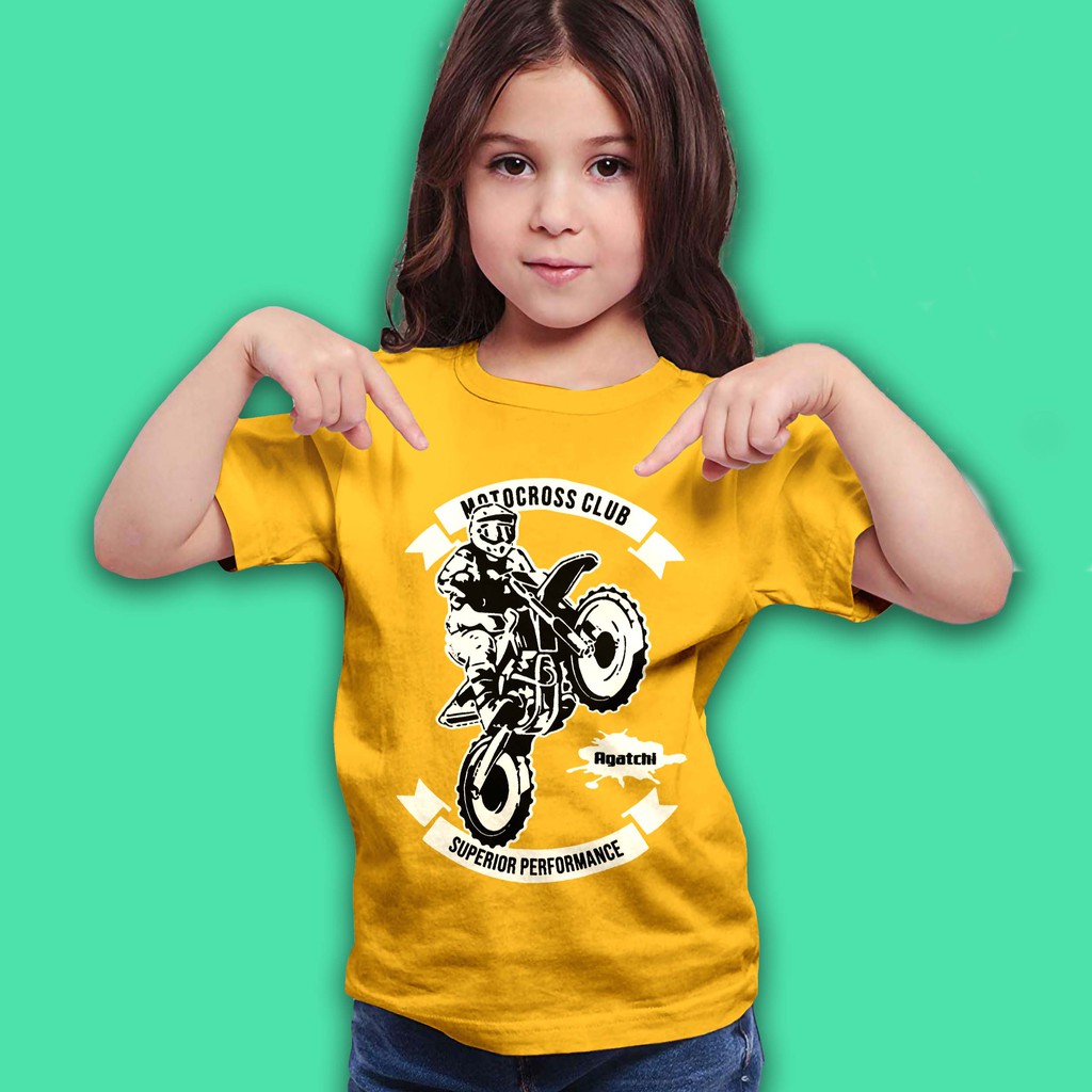 Kaos Anak / Baju Anak Distro Agatchi - Motocross / Motor cross / Trail