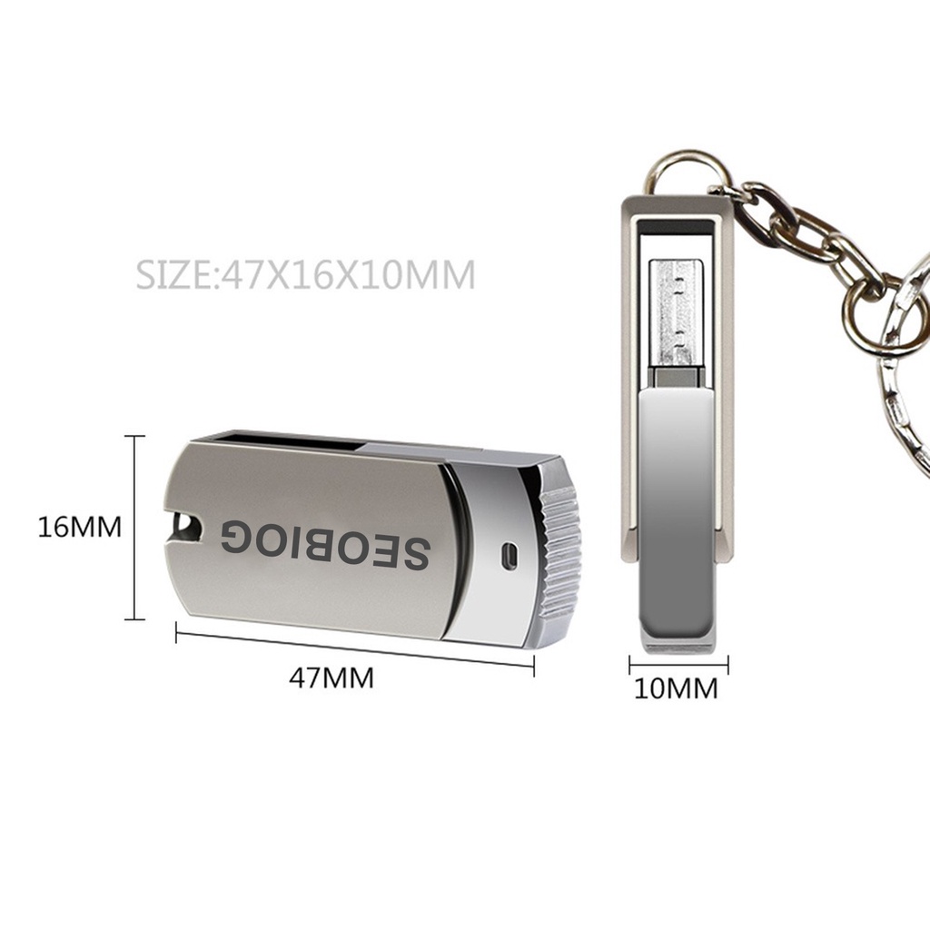 (Huluboy) Seobiog Flashdisk Usb 1T 2T Bahan Logam Tahan Panas