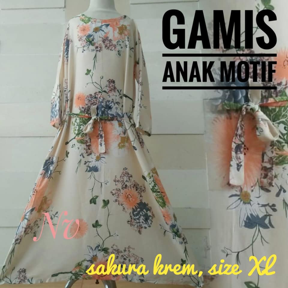 BAJU ANAK GAMIS MOTIF (XL)