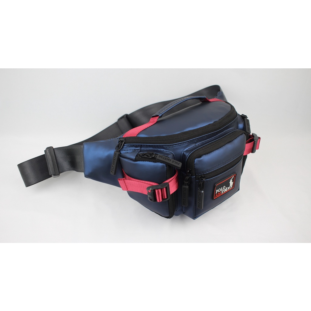 Waistbag Waterproof Tas Pinggang Pria Anti Air Polo Amstar Best Quality Tas Selempang Bahu Tas Unisex