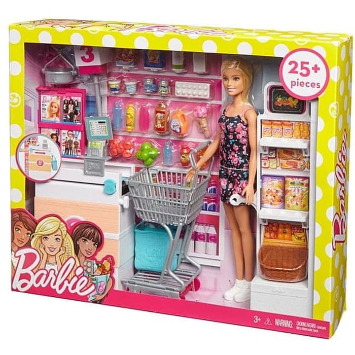 supermarket barbie set